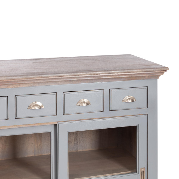 Комод Secret De Maison BRIGHTON ( mod.OD-003 ) дерево акации/дерево манго/МДФ, 102х50х100 см, Antique grey/grey wash фото № 8