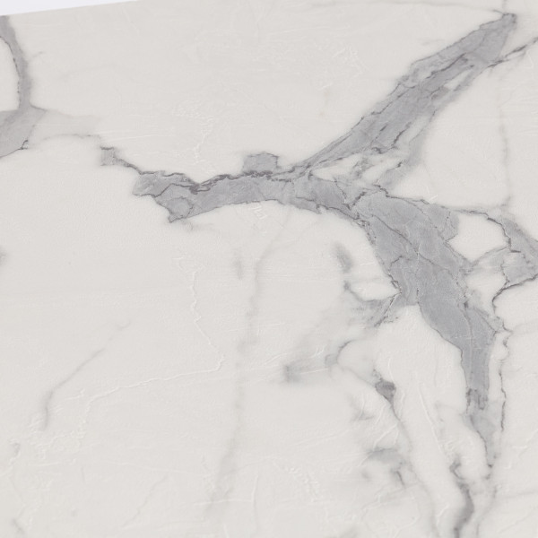 Стол VIGO ЛДСП/HPL/металл,  120 x 80 x 30 х 30 х 75 см, Мрамор светлый/белый фото № 10