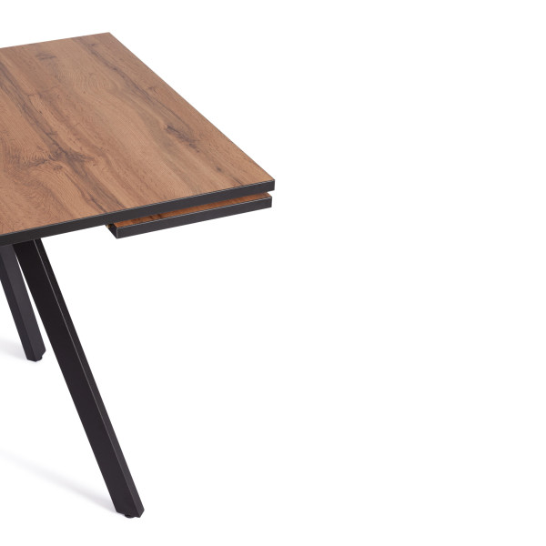 Стол VIGO ЛДСП/HPL/металл,  120 x 80 x 30 х 30 х 75 см, Дуб Вотан/чёрный фото № 7