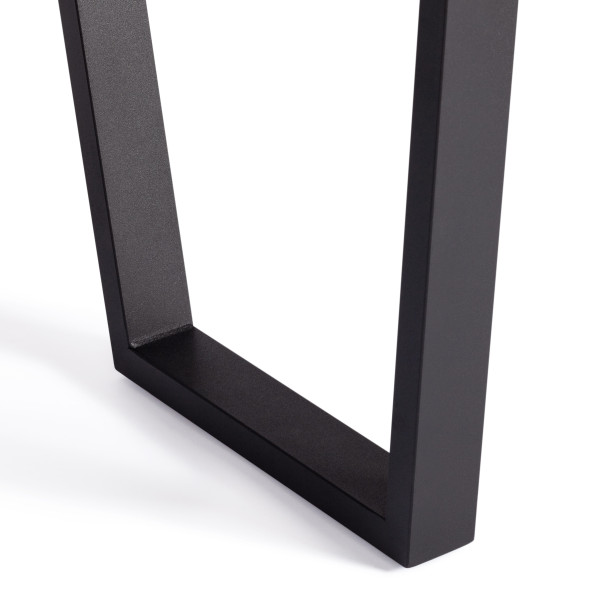 Стол COSTA ЛДСП/HPL/металл,  120 х 80 х 75 см, Мрамор чёрный/чёрный фото № 7