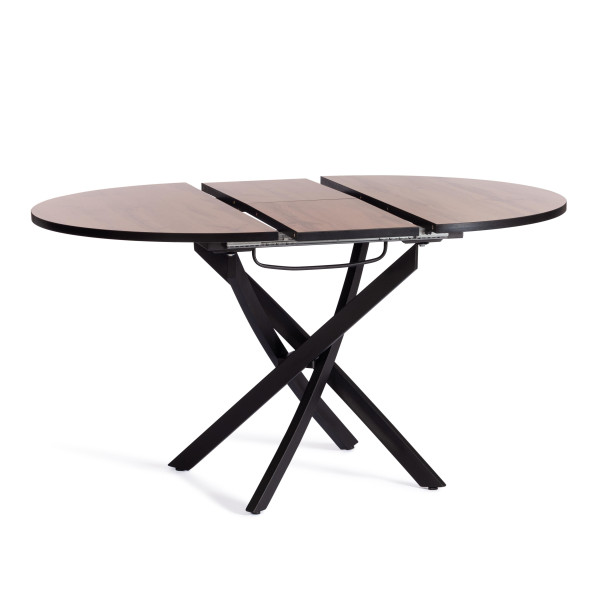 Стол MANZANA ЛДСП/HPL/металл, 100 х 100+30 х 75 см, Дуб Вотан/чёрный фото № 5