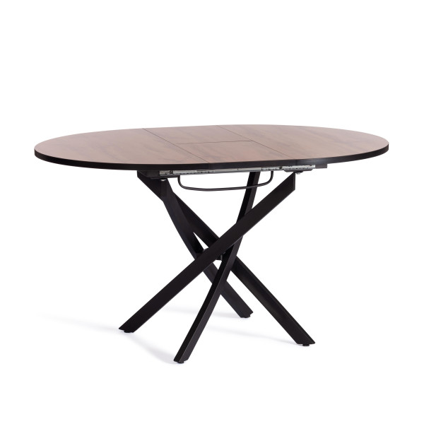 Стол MANZANA ЛДСП/HPL/металл, 100 х 100+30 х 75 см, Дуб Вотан/чёрный фото № 6