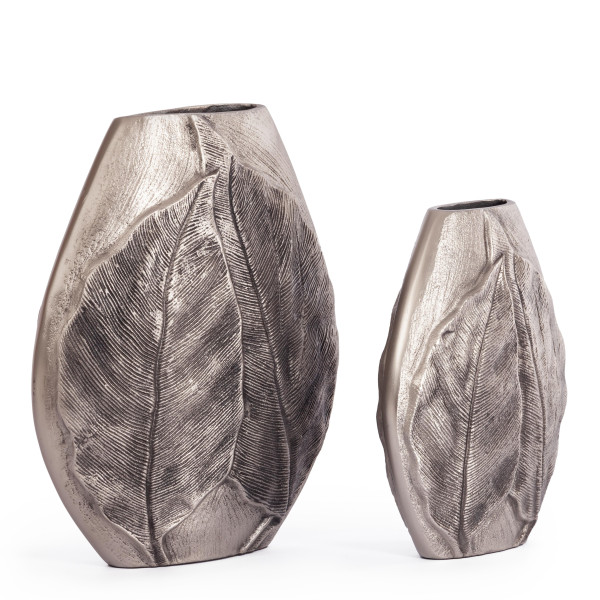 Набор ваз Secret De Maison NOSI ( mod. LS-0001 )  металл: аллюминий, 29 х 37см, 23 х 28 см, серебристый фото № 2