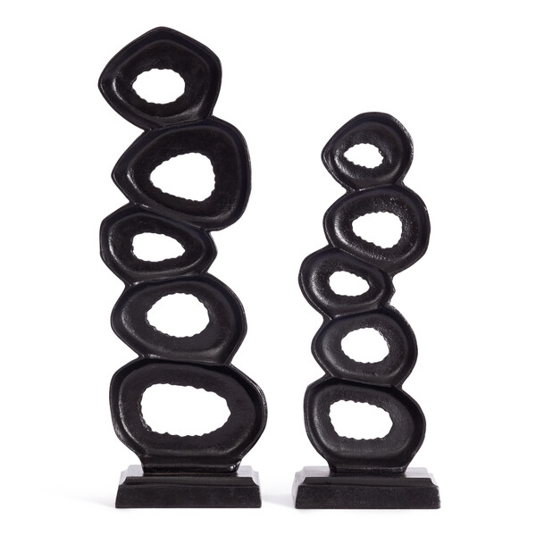 Набор статуэток Secret De Maison REFLEX ( mod. LS-0002 )  металл: аллюминий, 15 х 50см, 15 х 42 см, черный фото № 3