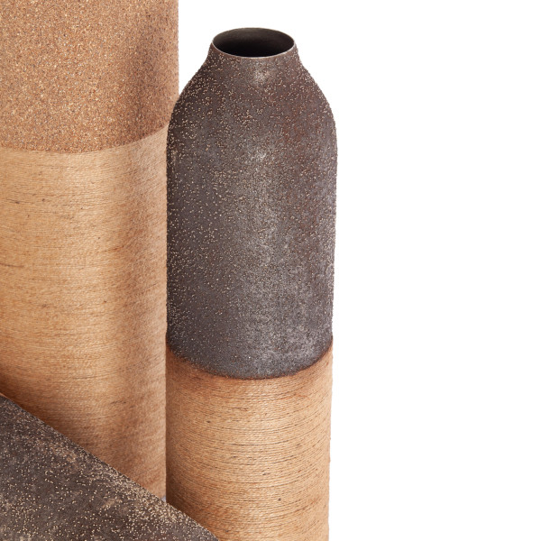 Набор ваз Secret De Maison TESHA ( mod. LS-0244 )  металл: железо, 6 х 12 х 46 см , 11х 19 х 58 см, 11 х 19 х 68 см, коричневый/бежевый фото № 4