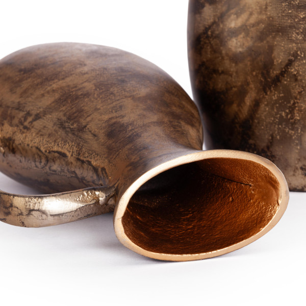 Набор ваз Secret De Maison BUFAMELA ( mod. LS-0227 )  металл: аллюминий, 10 х 15 х 27 см, 12 х 19 х 32 см, золотой фото № 5