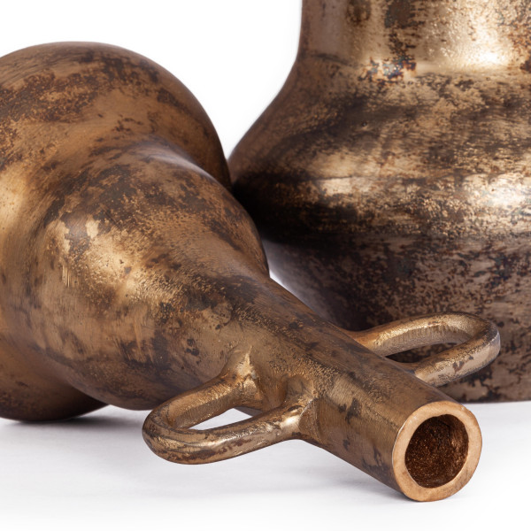 Набор ваз Secret De Maison GLANTA ( mod. LS-0228 )  металл: аллюминий, 3 х 14 х 31 см, 5 х 19 х 39 см, золотой фото № 3