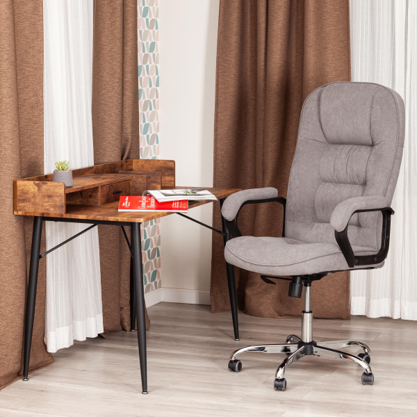 Кресло СН9944 (22) хром флок , серый, 29 фото № 12