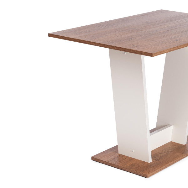 Стол обеденный TIBI L нераздвижной ЛДСП (18 мм), 68,6 х 110 х 75 см, Дуб Канзас/Пепел фото № 4