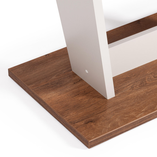 Стол обеденный TIBI нераздвижной ЛДСП, 68,6 х 110 х 75 см, Дуб Канзас/Пепел фото № 7