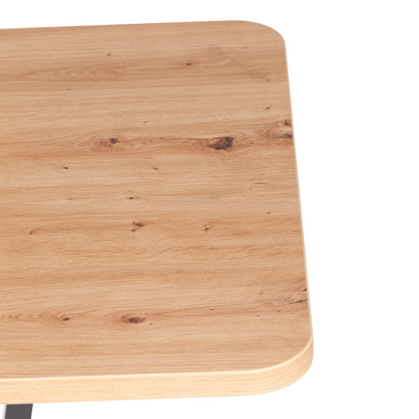 Стол обеденный TIBI нераздвижной ЛДСП, 68,6 х 110 х 75 см, Дуб артисан/Графит фото № 5