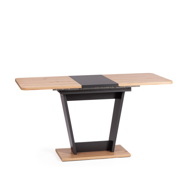 Стол обеденный FOX раздвижной ЛДСП, 68.6x110-145x75 см, Дуб артисан/Графит фото № 8