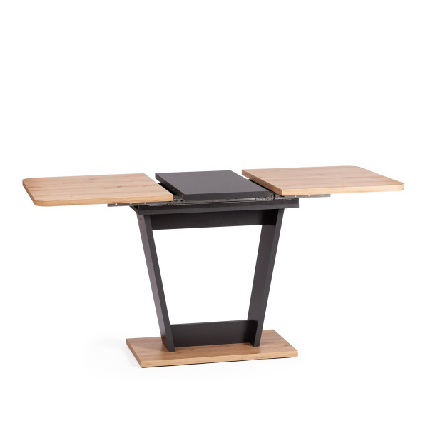 Стол обеденный FOX раздвижной ЛДСП, 68.6x110-145x75 см, Дуб артисан/Графит фото № 7