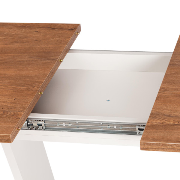 Стол обеденный FOX раздвижной ЛДСП, 68.6x110-145x75 см, Дуб Канзас/Пепел фото № 11