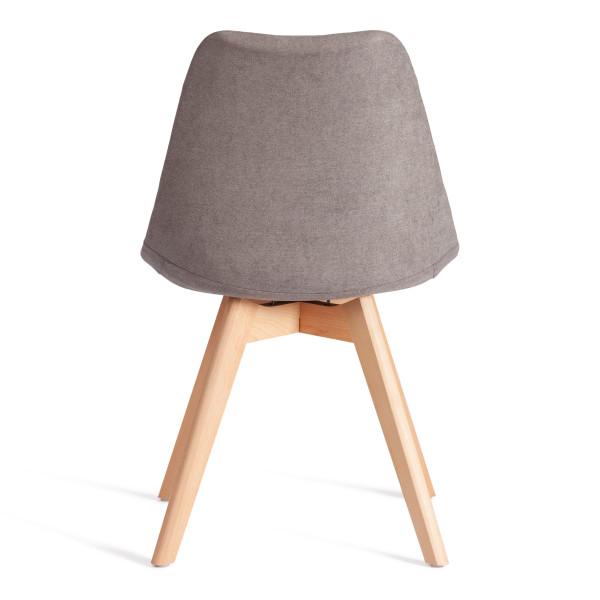 Стул TULIP SOFT (mod. 053V) дерево/пластик/ткань, 49,5 x 54,5 x 84 см, Серый (Grey) LY1701-26 фото № 4