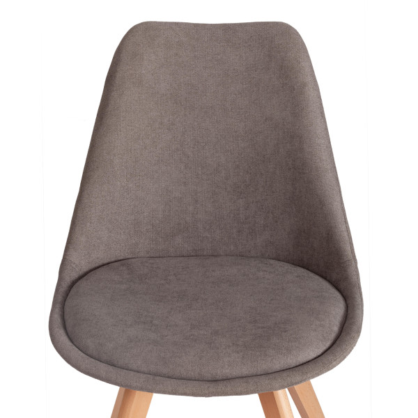 Стул TULIP SOFT (mod. 053V) дерево/пластик/ткань, 49,5 x 54,5 x 84 см, Серый (Grey) LY1701-26 фото № 6