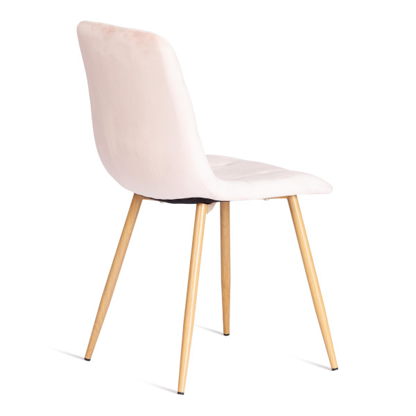 Стул CHILLY (mod. 7094-1) вельвет/металл, 44,5х52,5х86 см, pink (розовый) HLR39 / натуральный фото № 3