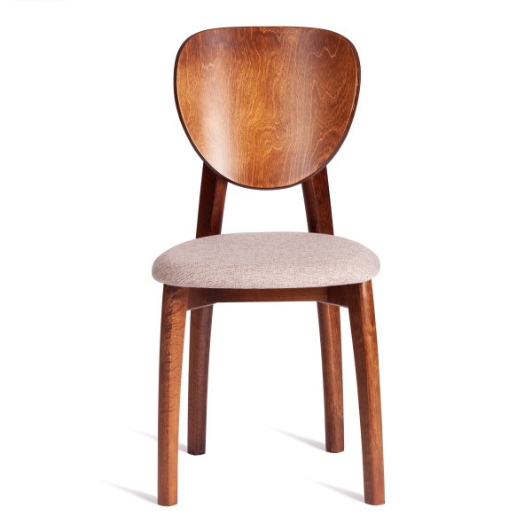 Стул DIAMANTE мягкое сидение бук, 42x42x85см, коричневый, ткань wool caramel, бежевый фото № 5