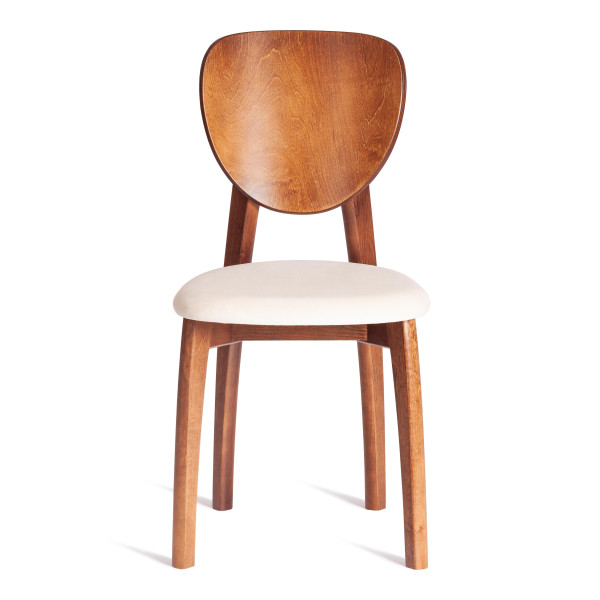 Стул DIAMANTE мягкое сидение бук, 42x42x85см, коричневый, ткань Tenerife Cream фото № 5