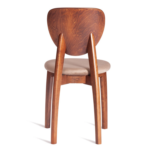 Стул DIAMANTE мягкое сидение бук, 42x42x85см, коричневый, ткань Tenerife Mocco фото № 4