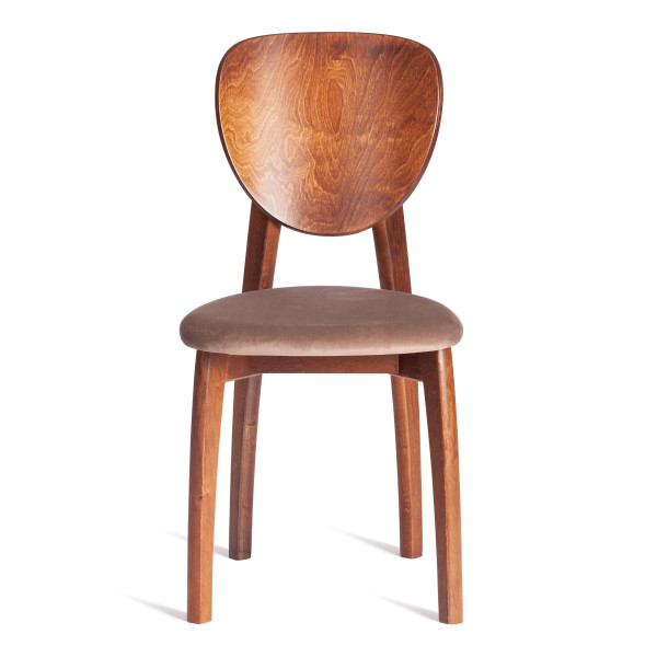 Стул DIAMANTE мягкое сидение бук, 42x42x85см, коричневый, ткань Tenerife Mocco фото № 5