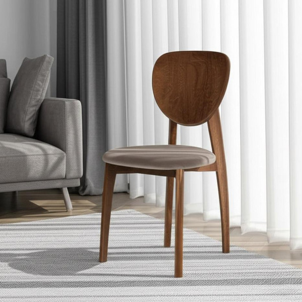 Стул DIAMANTE мягкое сидение бук, 42x42x85см, коричневый, ткань Tenerife Mocco фото № 9