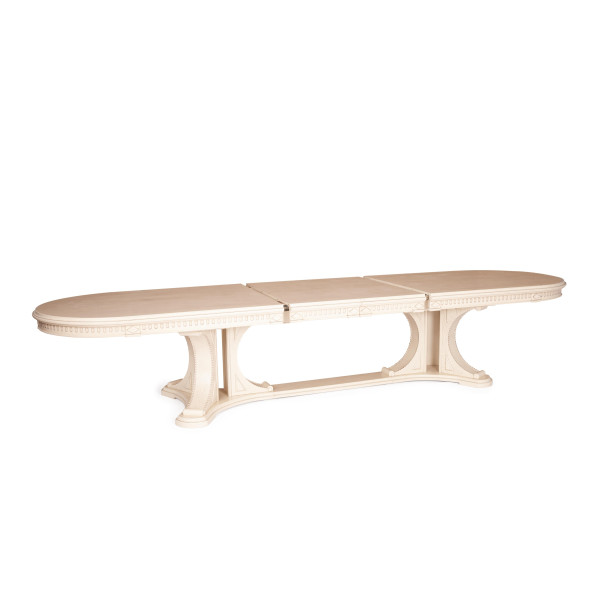 Стол VERSAL овальный бук, мдф, 300 (350/400) х 110 х 78 см, бежевый патина фото № 5