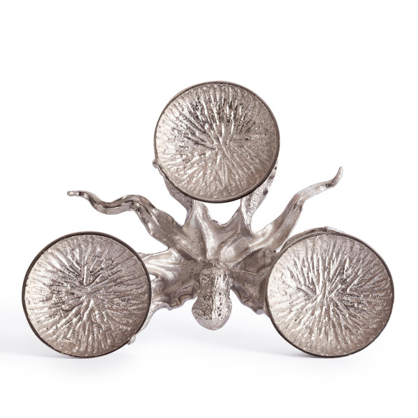 Монетница Secret De Maison OCTOPUS3 ( mod. 9613 ) алюминиевый сплав, 35,5x28x6,5 см, никель/nickel фото № 2