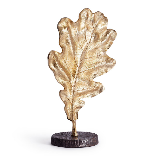 Декор Secret De Maison LEAF2 ( mod. 9736 ) алюминиевый сплав, 14x14x25 см, золотой, черный/gold, black powder coated фото № 2