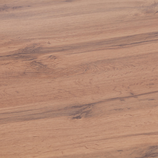 Стол обеденный DARWIN МДФ HPL 0,6 мм/ЛДСП/металл, 85х130-170х75 см, Дуб Вотан/чёрный фото № 10