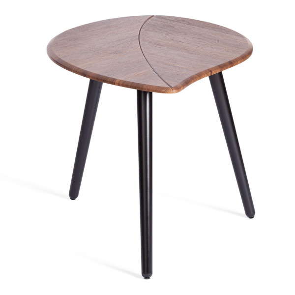 Журнальный стол RIMMINI мдф, 77х78х50,4 см, орех кантри/черный фото № 4