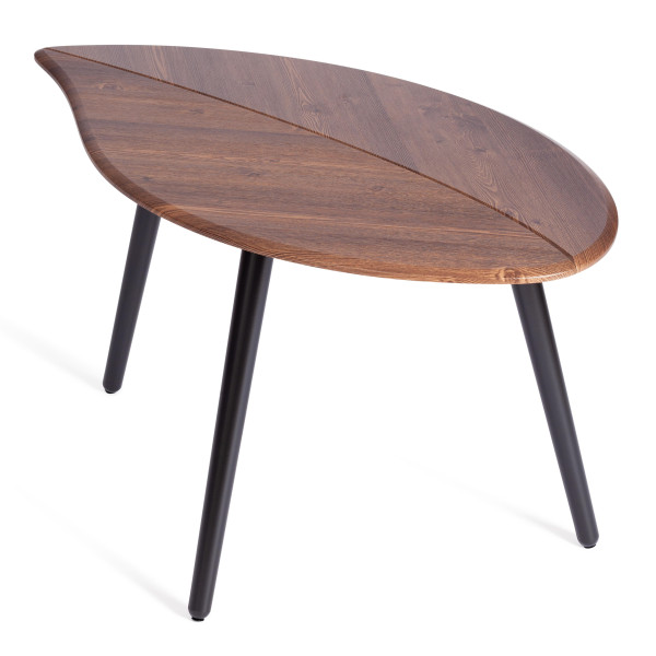 Журнальный стол RIMMINI мдф, 77х78х50,4 см, орех кантри/черный фото № 6