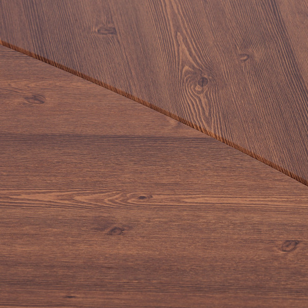 Журнальный стол RIMMINI мдф, 77х78х50,4 см, орех кантри/черный фото № 5