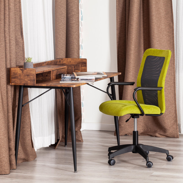 Кресло STAFF флок/ткань, олива/серый, 23/W-12 фото № 12