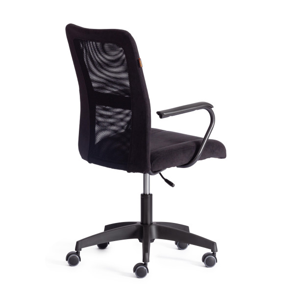 Кресло STAFF флок/ткань, черный, 35/W-11 фото № 3