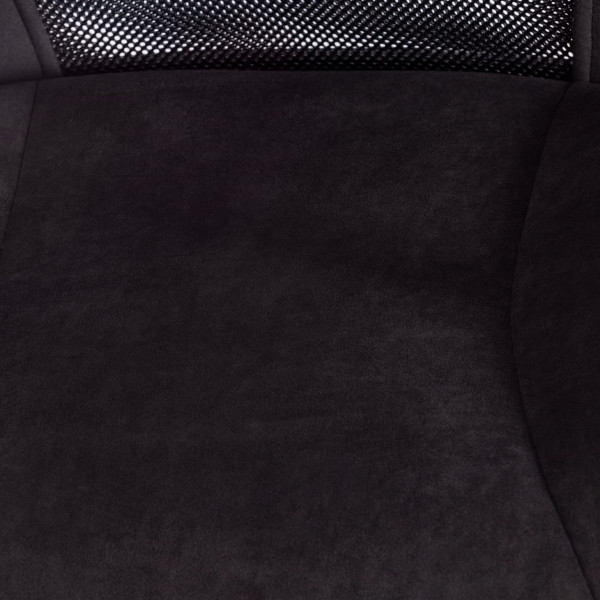 Кресло STAFF флок/ткань, черный, 35/W-11 фото № 7