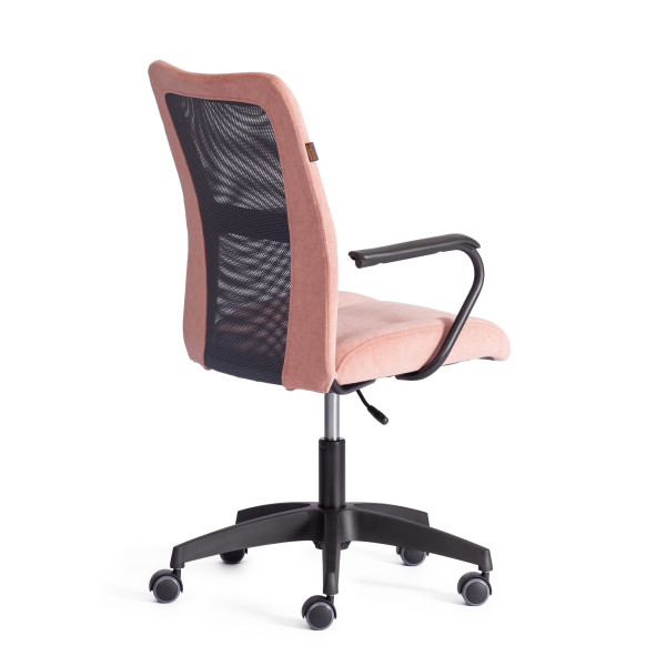 Кресло STAFF флок/ткань, розовый/серый, 137/W-12 фото № 3