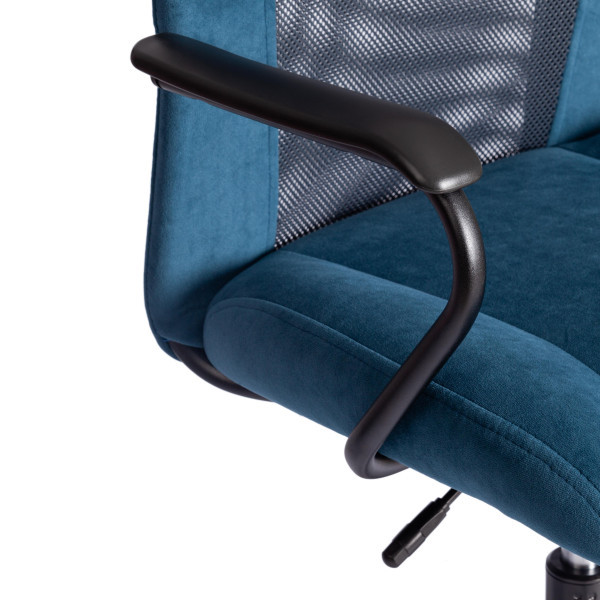 Кресло STAFF флок/ткань, синий/серый, 32/W-12 фото № 8