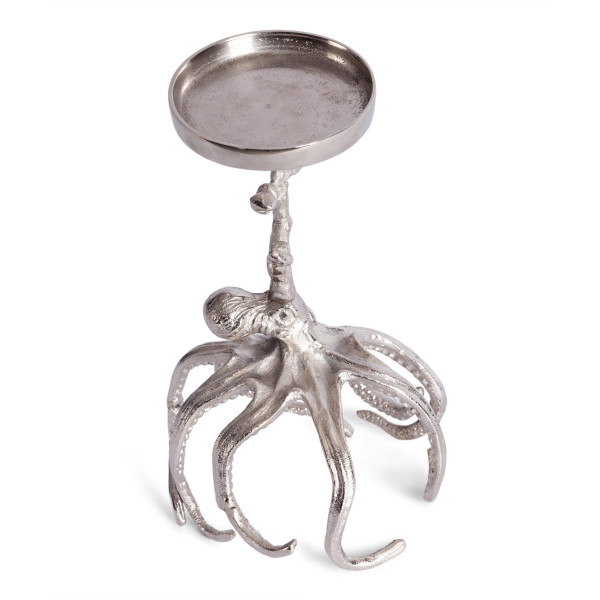 Подсвечник Secret De Maison OCTOPUS2 ( mod. 3933 ) алюминиевый сплав, 12,75x12,75x26,5 см, никель/nickel antique фото № 2
