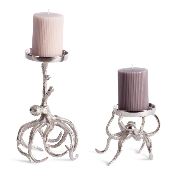 Подсвечник Secret De Maison OCTOPUS1 ( mod. 3931 ) алюминиевый сплав, 15,5x11,5x11 см, никель/nickel фото № 3