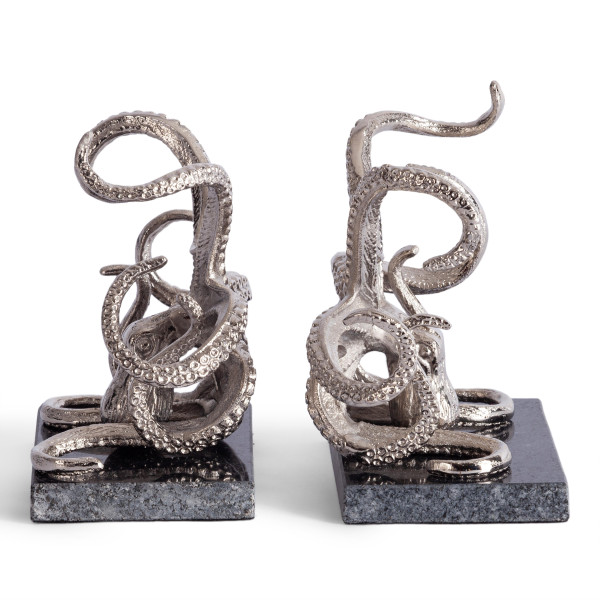 Стоппер для книг Secret De Maison OCTOPUS ( mod. 9652 ) алюминиевый сплав, 17,75x19x17,75 см, никель/nickle фото № 3