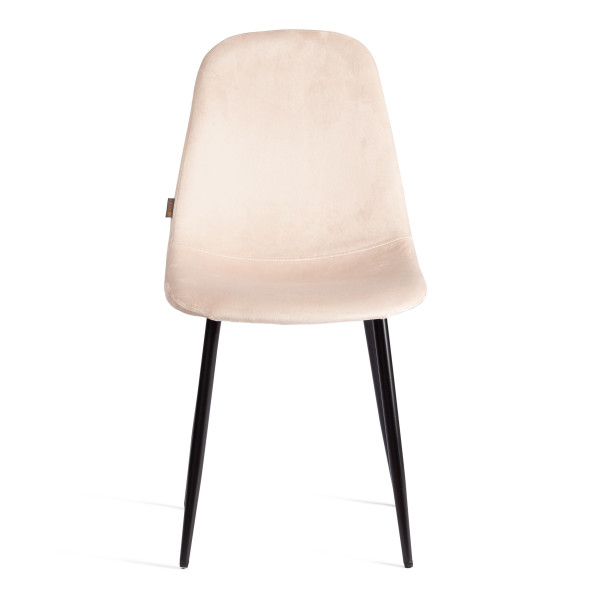 Стул BREEZE (mod. JSC-58) вельвет/металл, 44 х 53 х 86 см, creamy (кремовый) HLR 5 / черный фото № 5