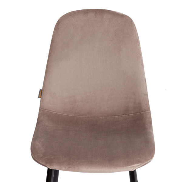 Стул BREEZE (mod. JSC-58) Велюр/металл , 44 х 53 х 86 см, coffee (кофейный) HLR 9 / черный фото № 6