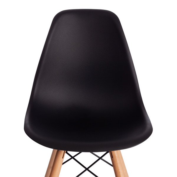 Стул барный Cindy Bar Chair (mod. 80-1) дерево бук/металл/пластик, 50 х 51 х 109 см, Black (Черный) 3010/ натуральный фото № 6
