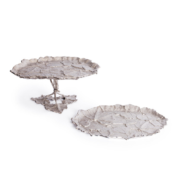 Блюдо Secret De Maison LEAF1 ( mod. 9376 ) алюминиевый сплав, 44x35x2,5 см, никель/nickel фото № 6