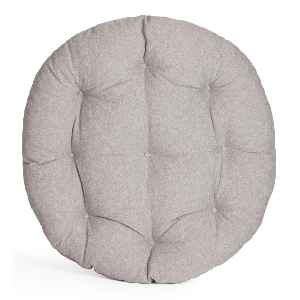 Кресло CLOUDE рогожка/металл, 97х98х90-96см, серо-бежевый, 3M 16/2 фото № 7