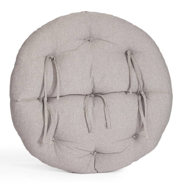 Кресло CLOUDE рогожка/металл, 97х98х90-96см, серо-бежевый, 3M 16/2 фото № 8