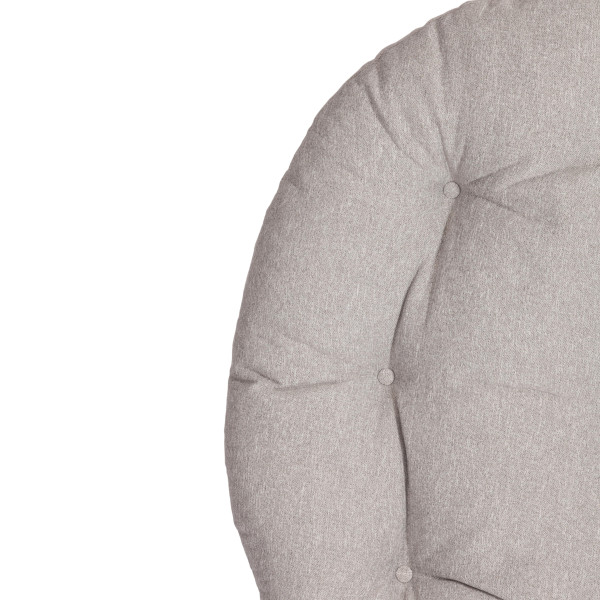 Кресло CLOUDE рогожка/металл, 97х98х90-96см, серо-бежевый, 3M 16/2 фото № 10