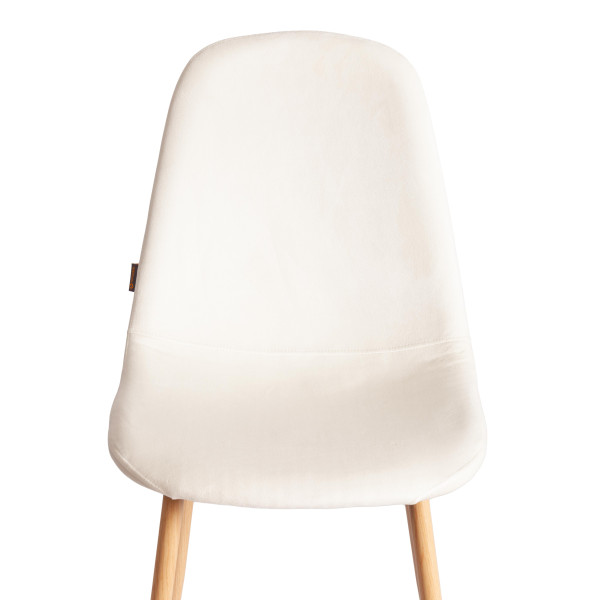 Стул BREEZE (mod. JSC-58) Велюр/металл , 44 х 53 х 86 см, Light beige (светло-бежевый) HLR1 / натуральный фото № 6