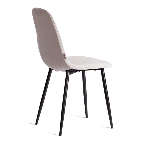 Стул BREEZE (mod. JSC-58) Велюр/металл , 44 х 53 х 86 см, Light grey (светло-серый) HLR14 / черный фото № 3